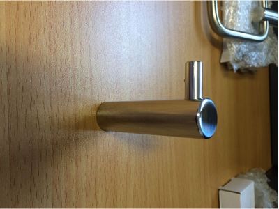 Single door hook polished #2